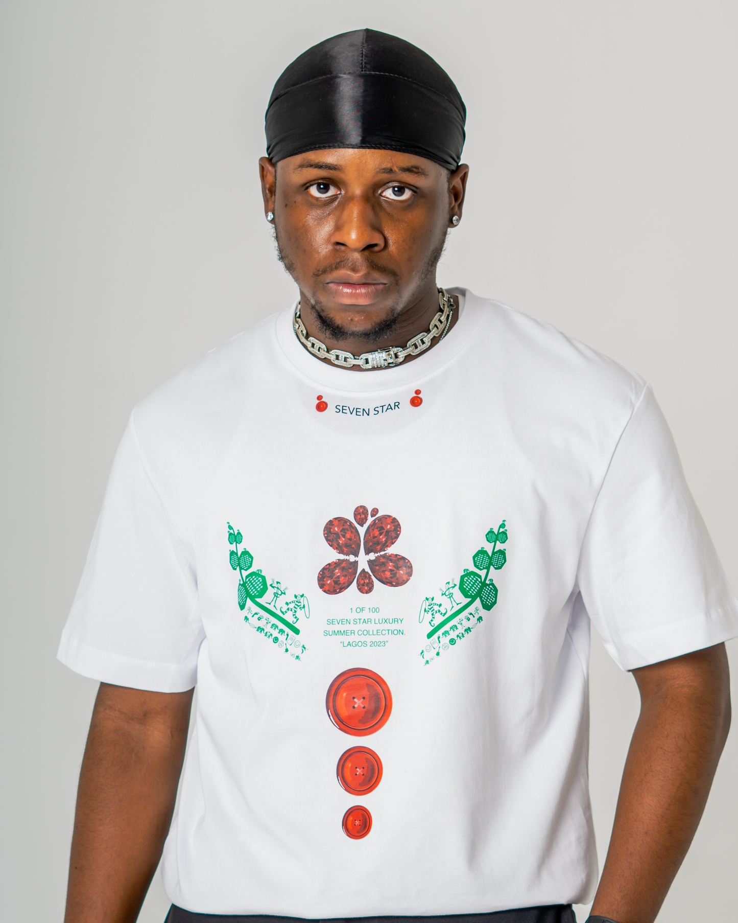 RED DIAMOND PRINT BIGMAN T-SHIRT