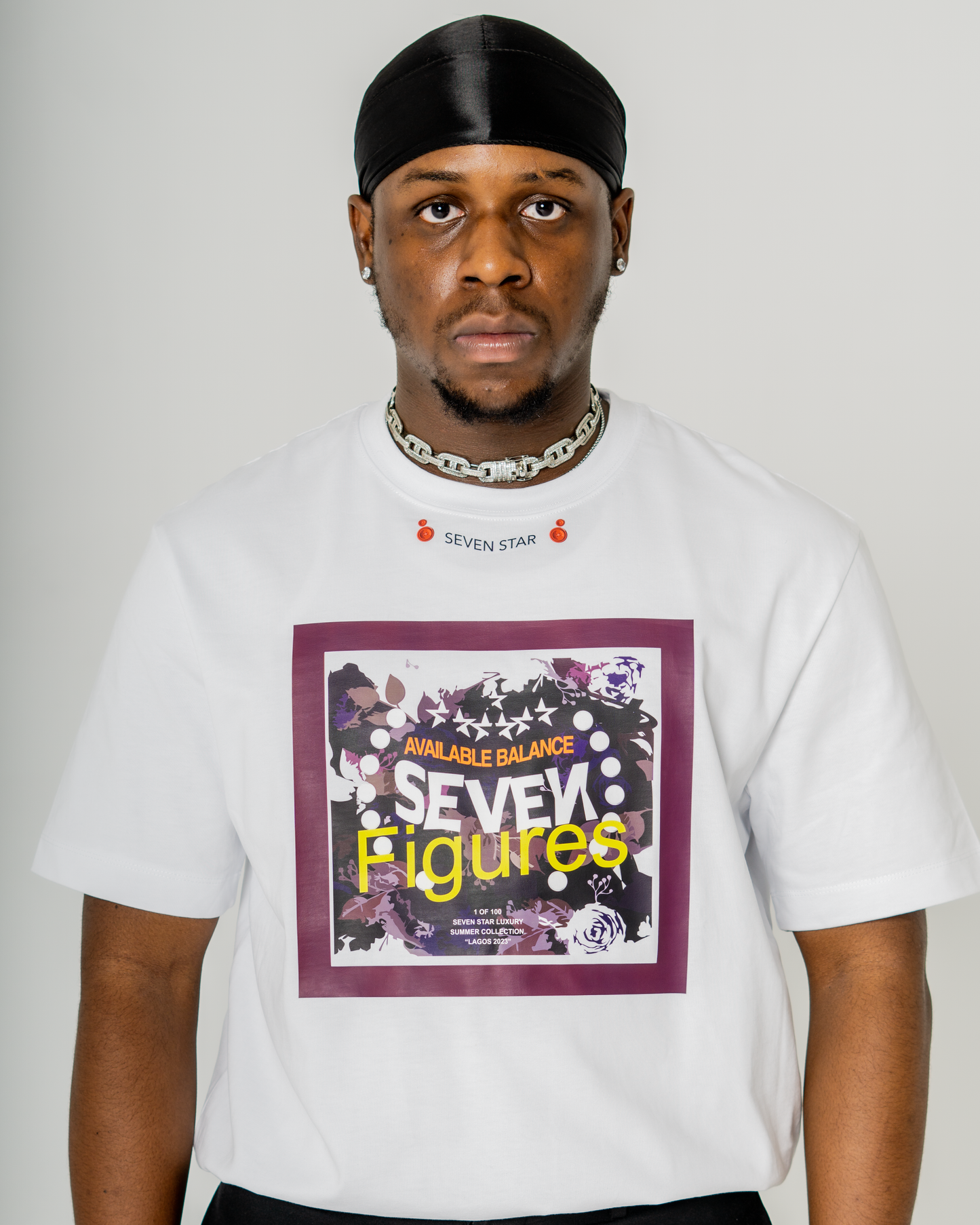 7FIGURES TSHIRT WITH FRAME DESIGN