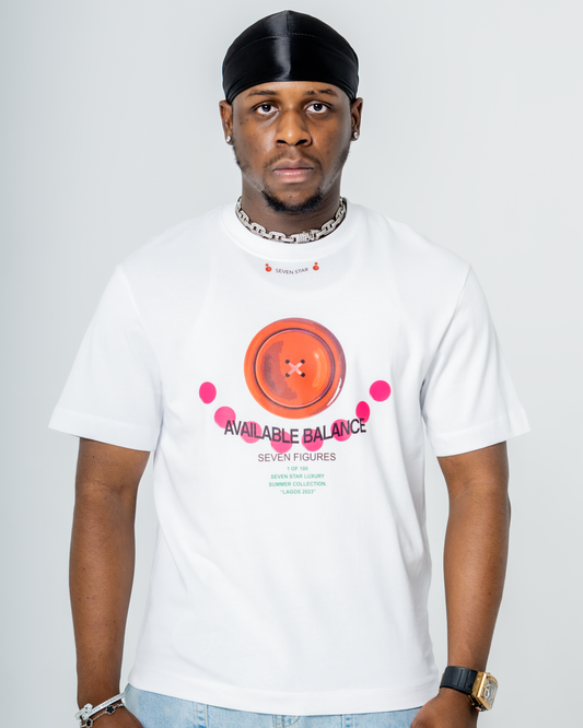 RED BUTTON 7FIGURES TSHIRT