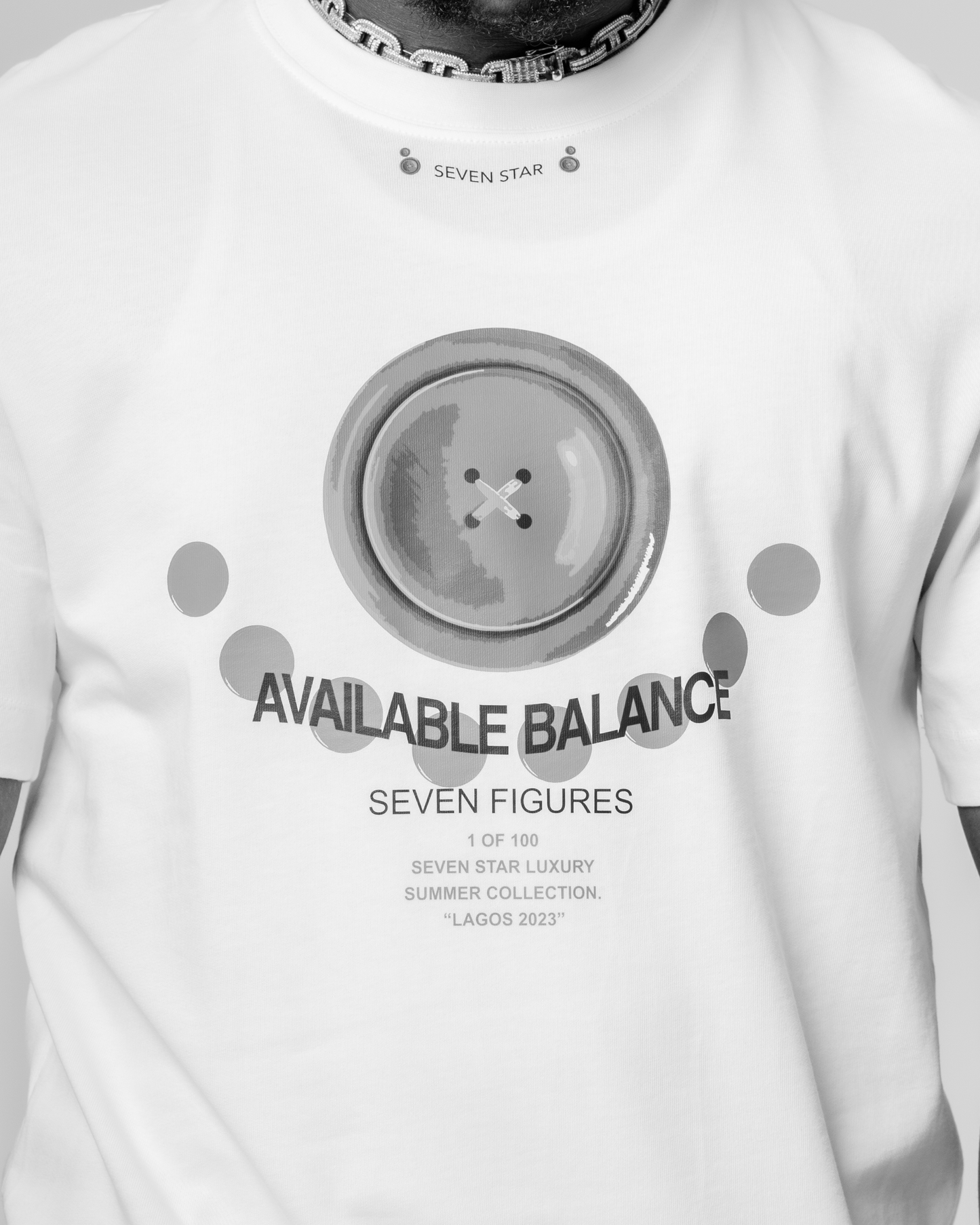 RED BUTTON 7FIGURES TSHIRT